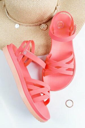 Ružové gumené sandále Abracar Calma