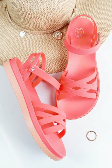 Ružové gumené sandále Abracar Calma