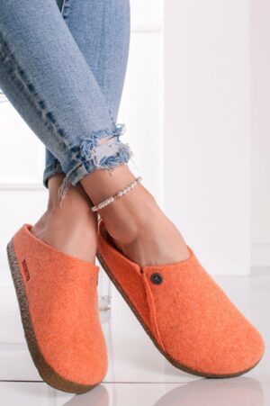 Oranžové papuče Zermatt Shearling Wool Felt