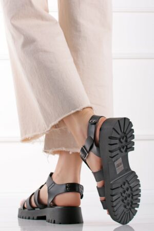 Čierne nízke sandále Rennie