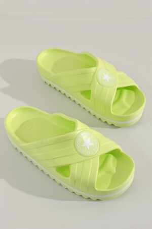 Svetlozelené gumené šľapky Chuck Taylor All Star Sandal CX